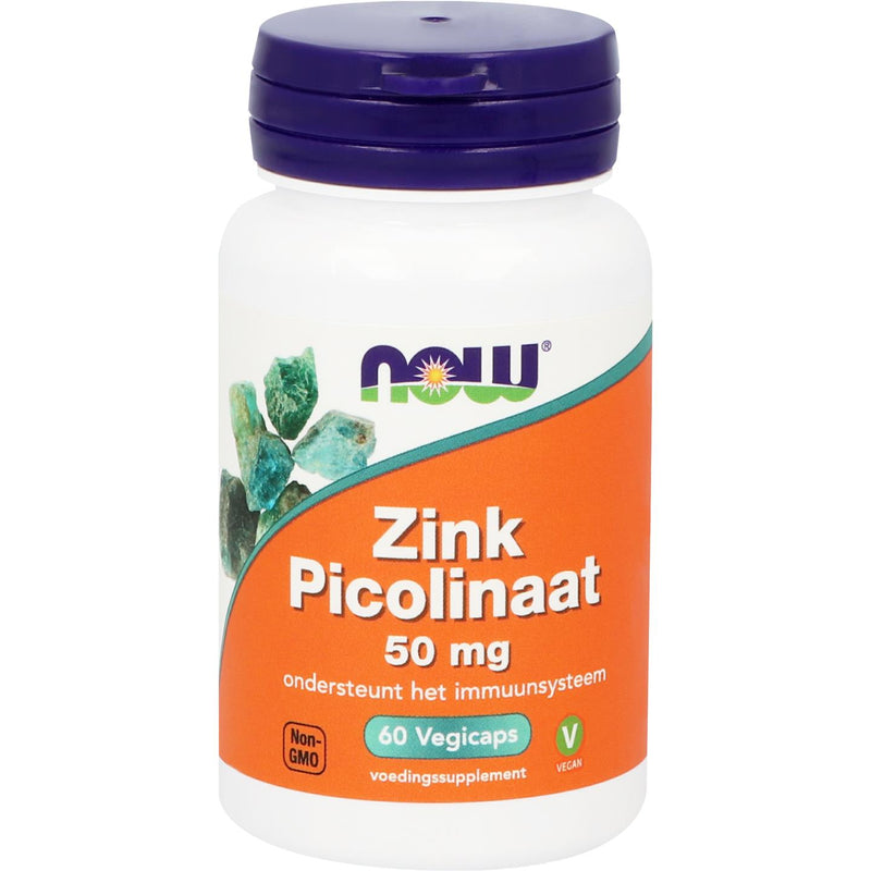 NOW Zink Picolinaat 50 mg - 60 vcaps