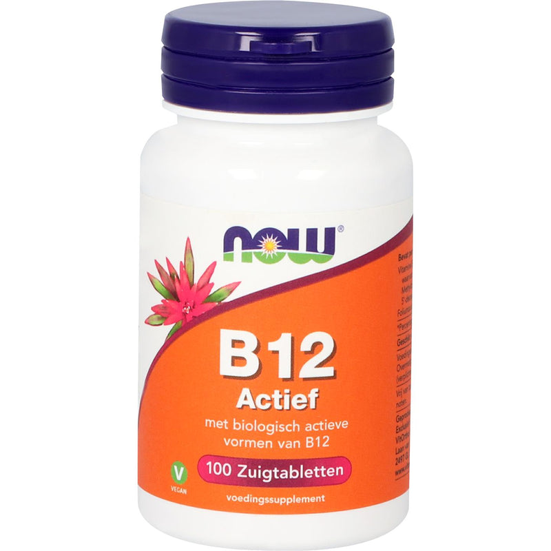 NOW B12 Actief - 100 zuigtabletten