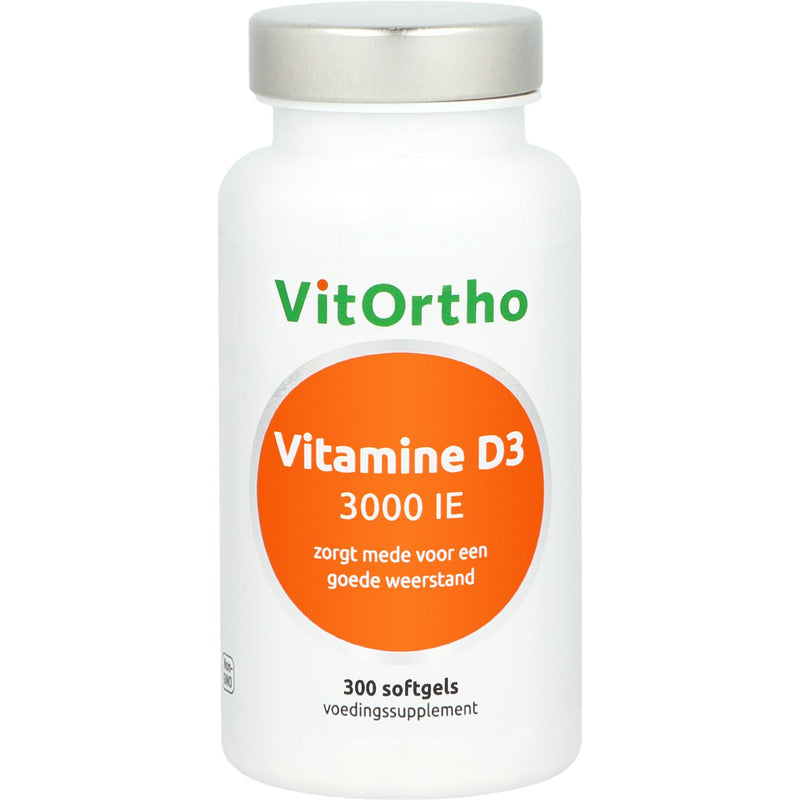 VitOrtho Vitamine D3 3000 IE - 300 Softgels