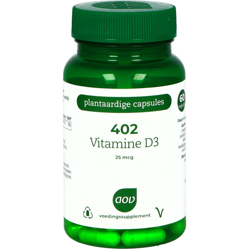 AOV 402 Vitamine D3 25 mcg - 60 Vegetarische capsules
