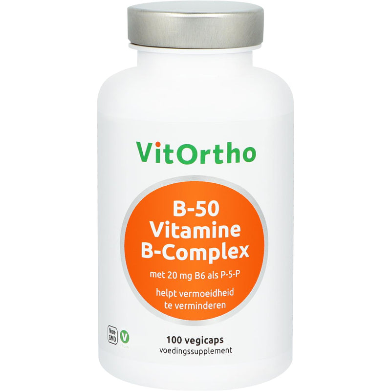 VitOrtho B-50 Vitamine B-complex  - 100 Vegetarische capsules