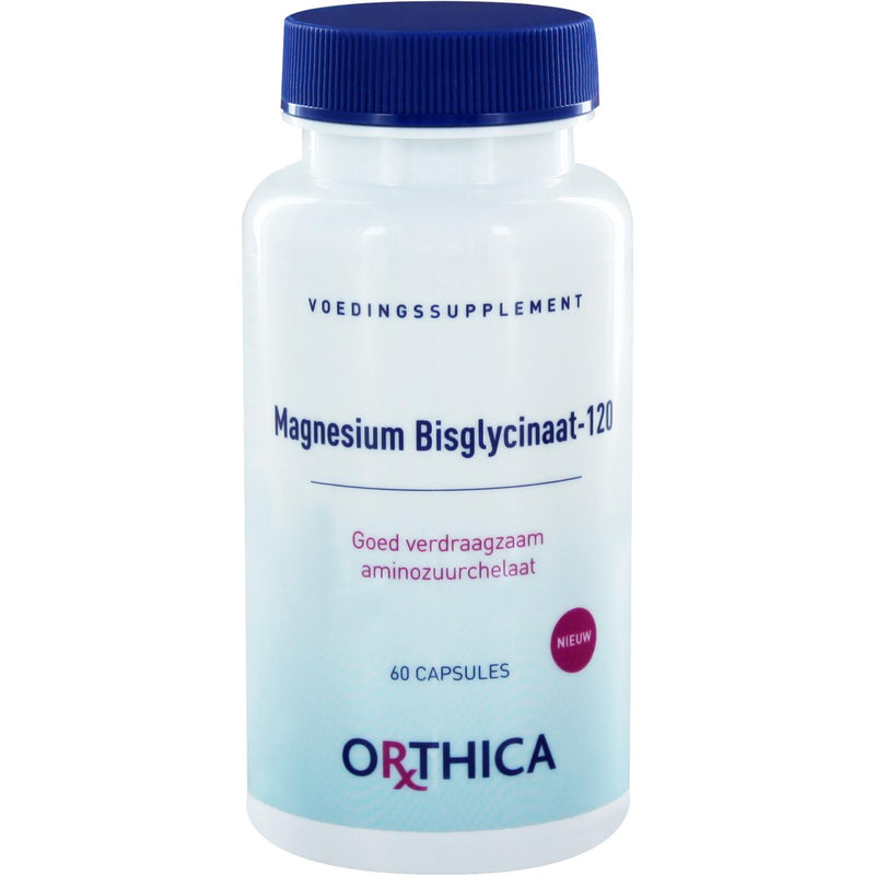 Orthica Magnesium Bisglycinaat-120 - 60 Vegetarische capsules