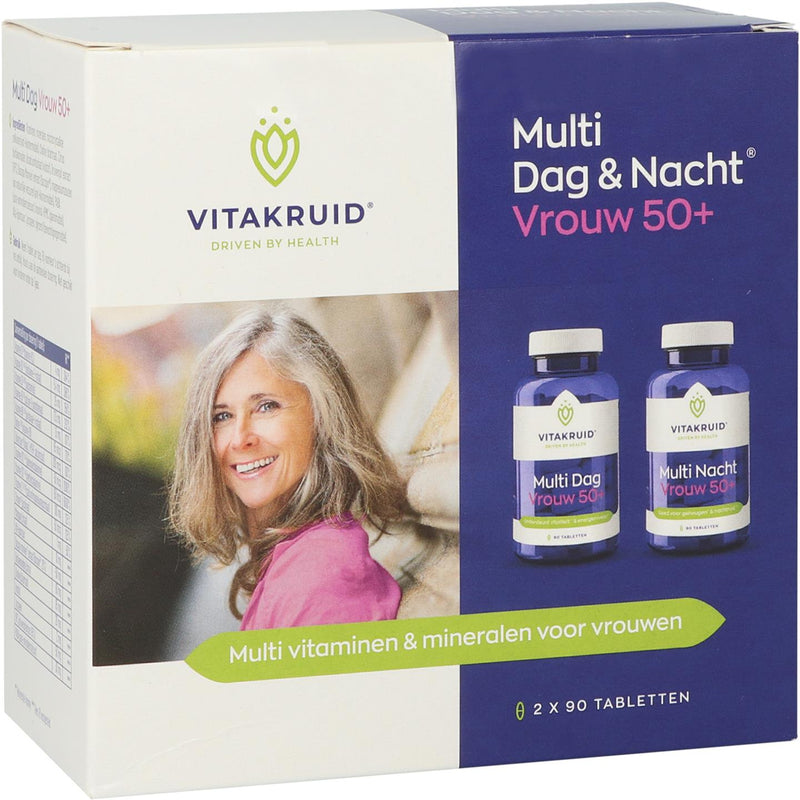 VitaKruid Multi Dag & Nacht Vrouw 50+ - 180 tabletten