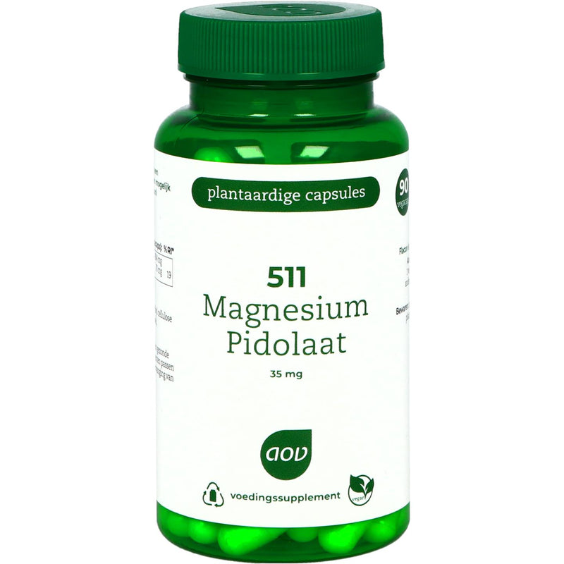 AOV 511 Magnesium Pidolaat 35 mg - 90 Vegetarische capsules