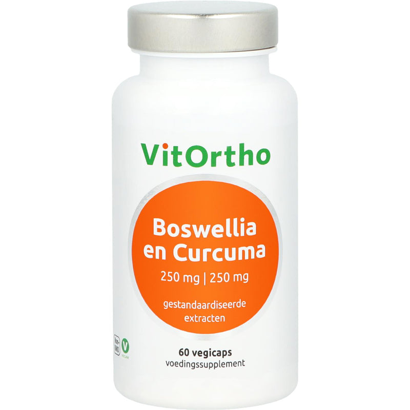 VitOrtho Boswellia 250 mg en Curcuma 250 mg - 60 vcaps