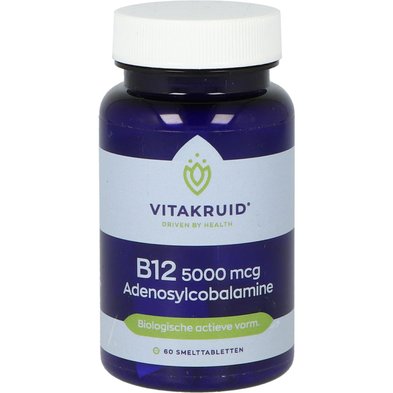 VitaKruid B12 5000 mcg Adenosylcobalamine - 60 Tabletten