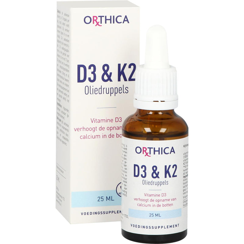 Orthica D3 & K2 Oliedruppels - 25 ml
