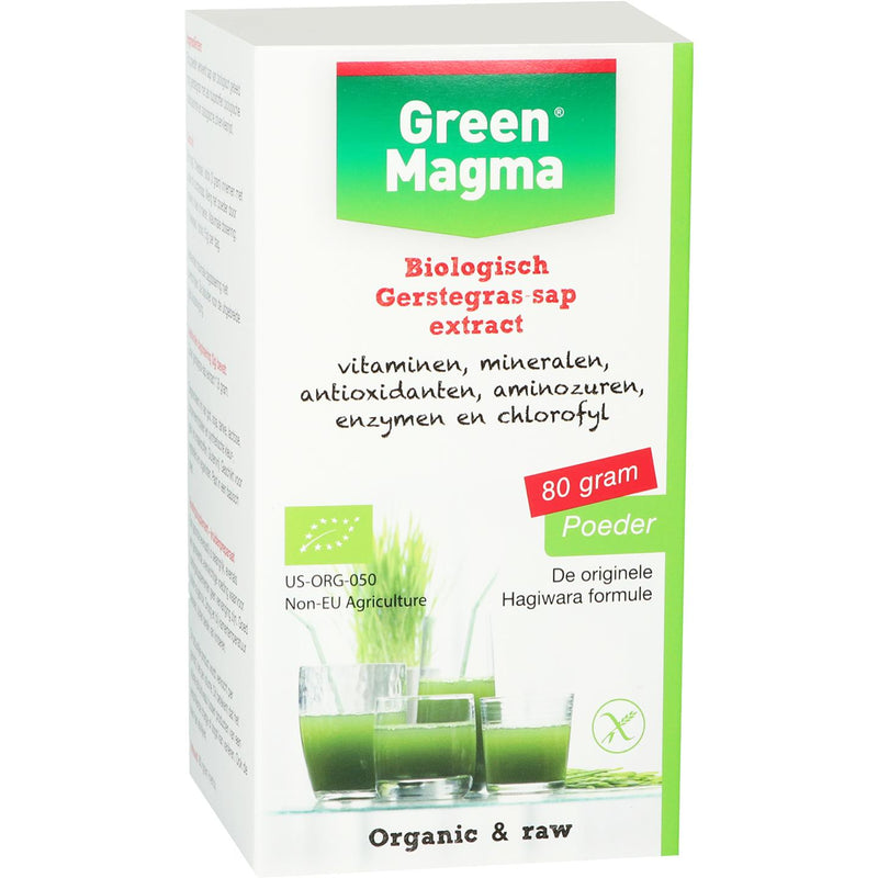 Green Magma Gerstegras-sap extract BIO - 80 Gram