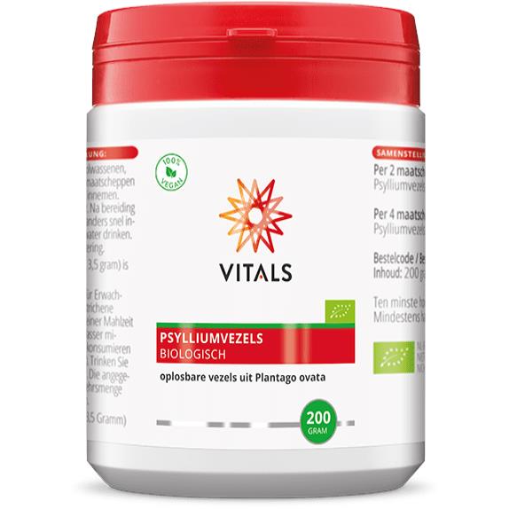Vitals Psylliumvezels Biologisch - 200 gram