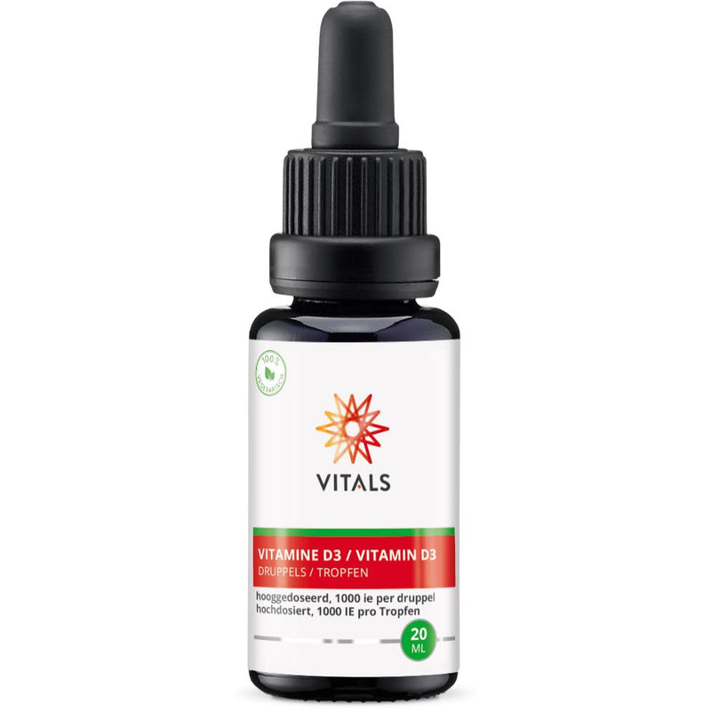 Vitals Vitamine D3 druppels - 20 ml