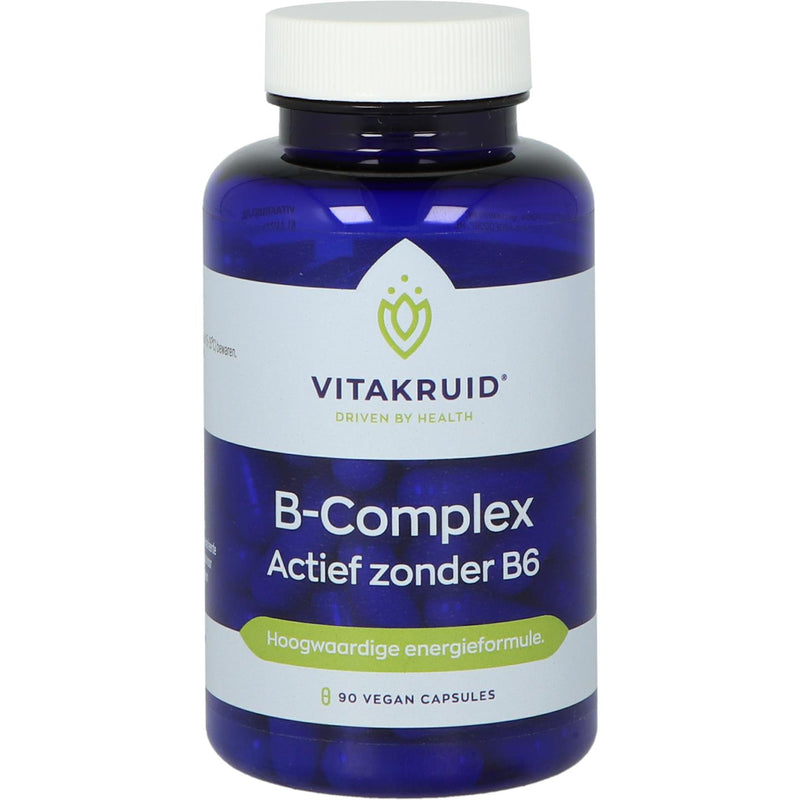 VitaKruid B-complex Actief zonder B6 - 90 Vegetarische capsules