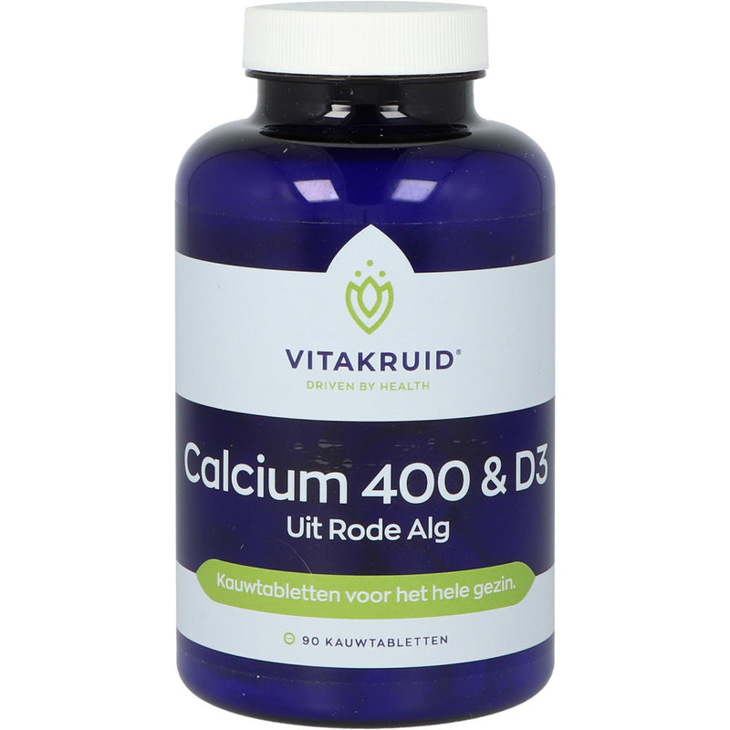 VitaKruid Calcium 400 & D3 - 90 kauwtabletten