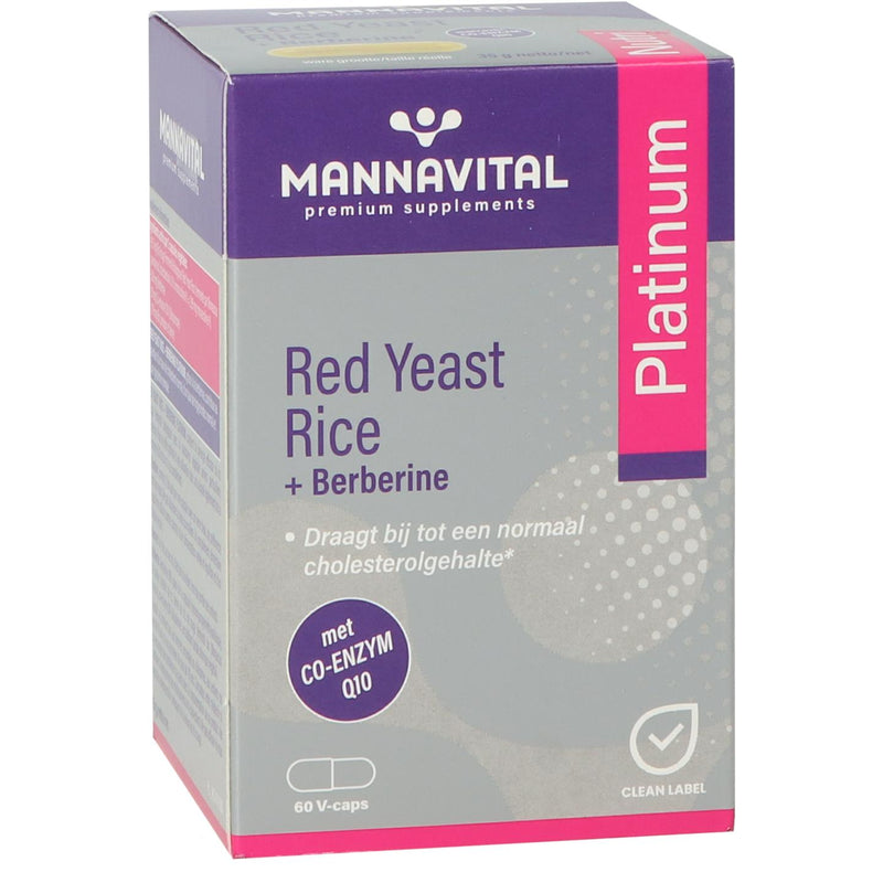 MannaVital Red Yeast Rice + Berberine Platinum