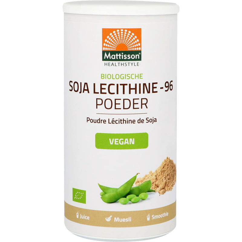 Mattisson Biologische Soja Lecithine-96 poeder - 200 Gram