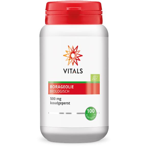 Vitals Borageolie Biologisch - 100 Softgels