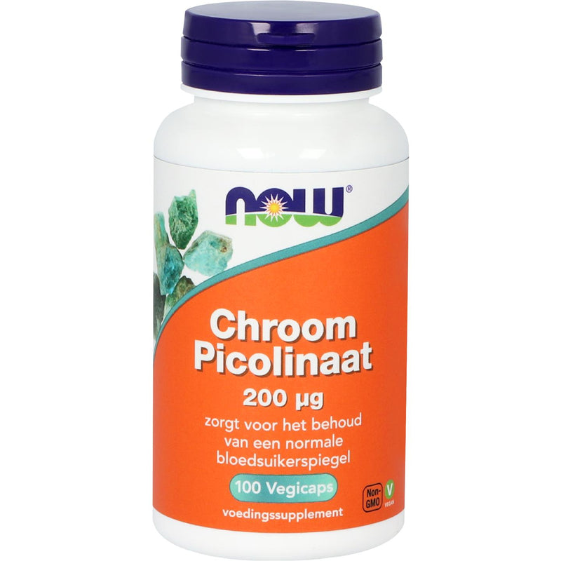 NOW Chroom Picolinaat 200 mcg - 100 vcaps
