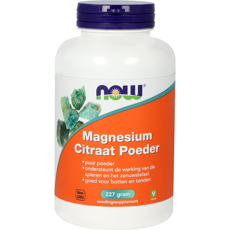 NOW Magnesium Citraat poeder - 227 gram