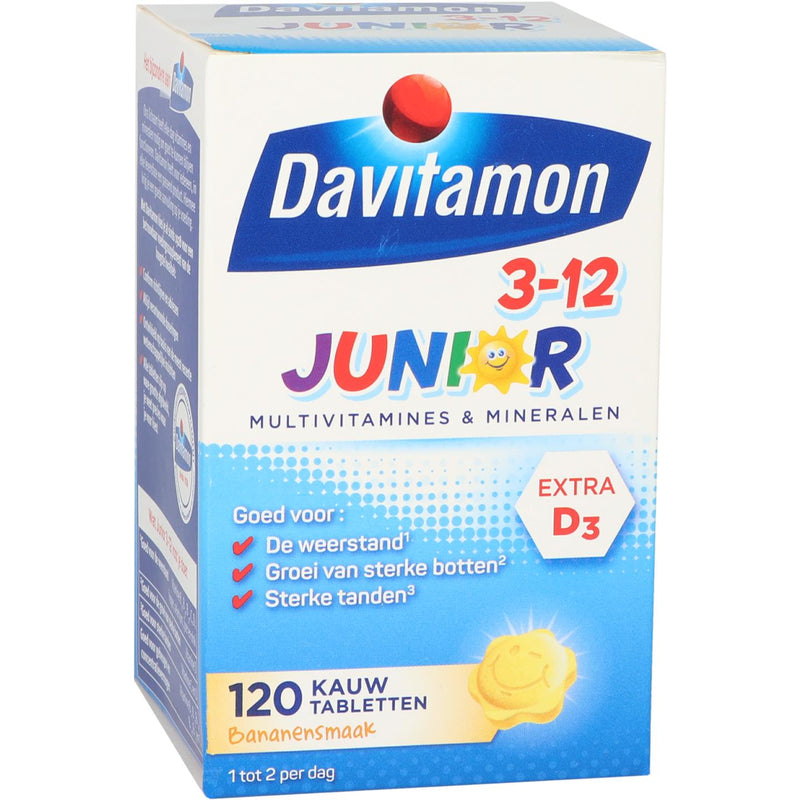 Davitamon Junior 3-12 Banaan - 120 Kauwtabletten