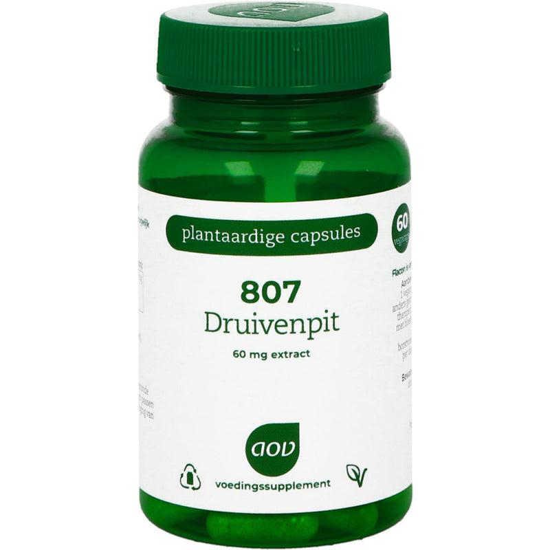 AOV 807 Druivenpitten extract - 60 Vegetarische capsules