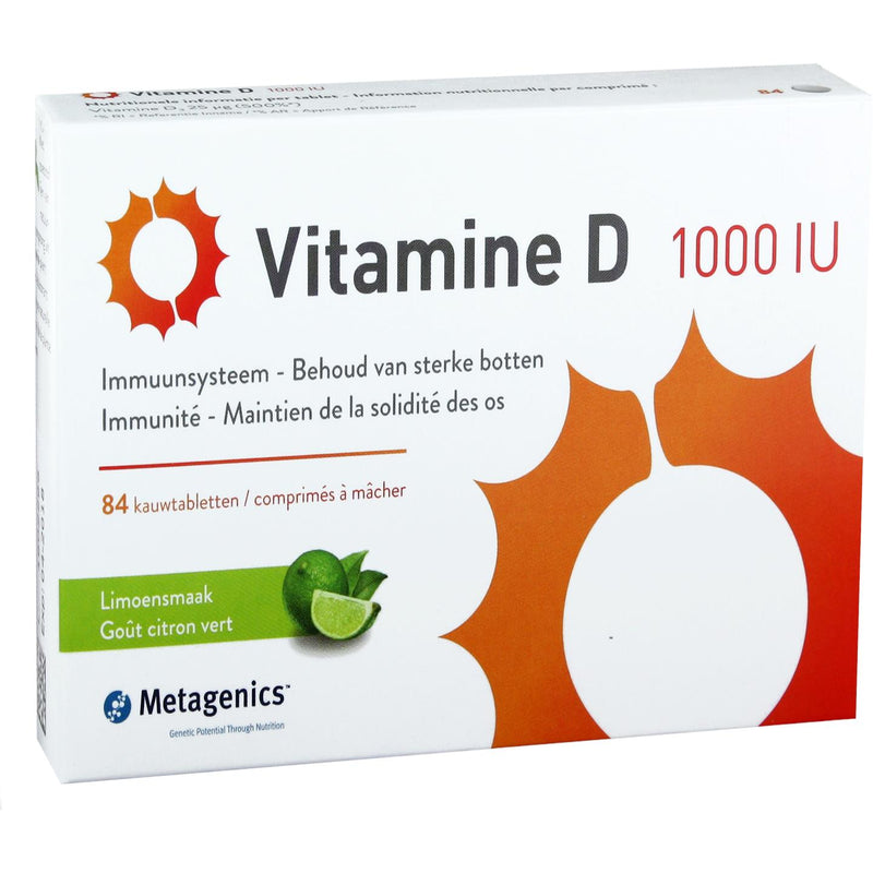 Metagenics Vitamine D 1000 IE - 84 kauwtabletten