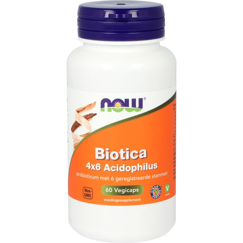 NOW Biotica 4x6 Acidophilus - 60 vcaps