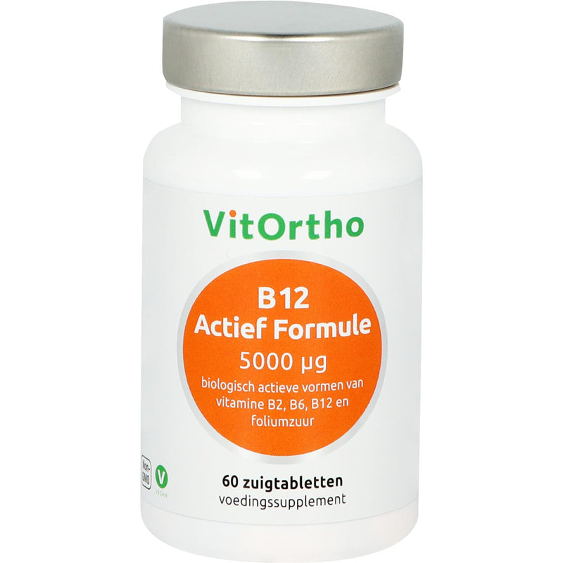 VitOrtho B12 Actief Formule 5000 mcg - 60 Zuigtabletten