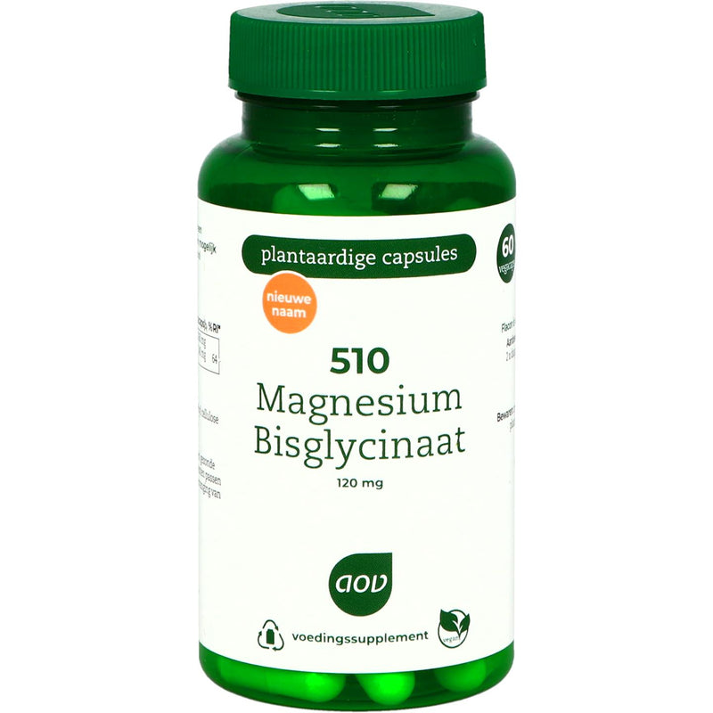 AOV 510 Magnesium Bisglycinaat (vh 510 Magnesium AC) - 60 Vegetarische capsules