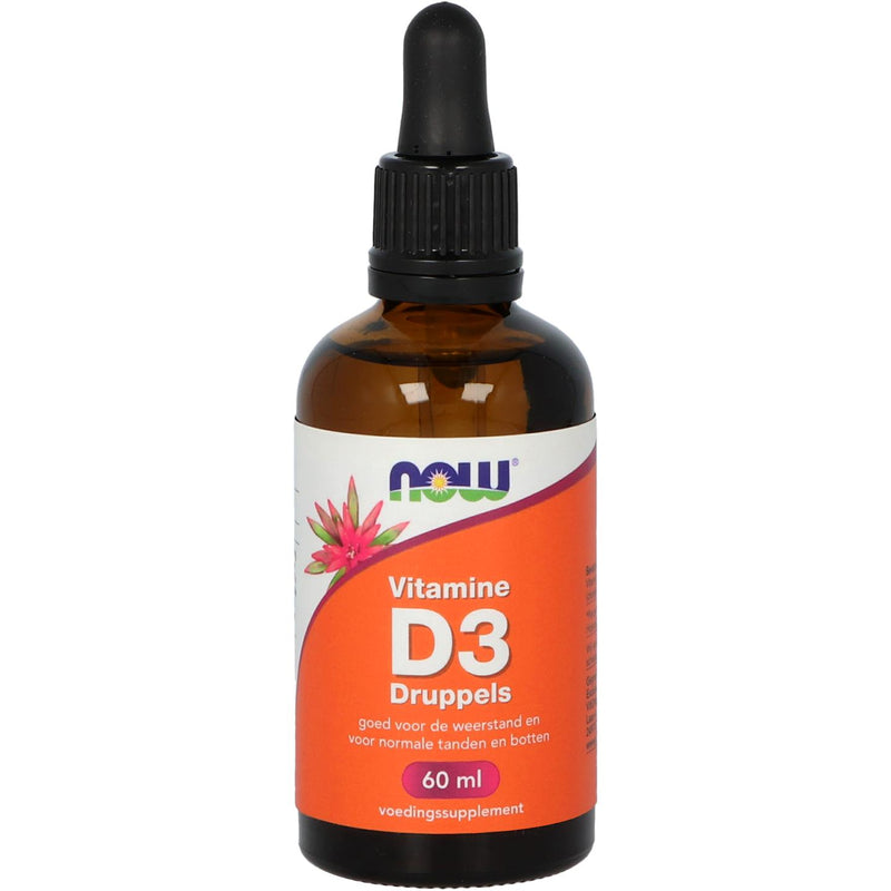NOW Vitamine D3 druppels 400 IE - 60 ml