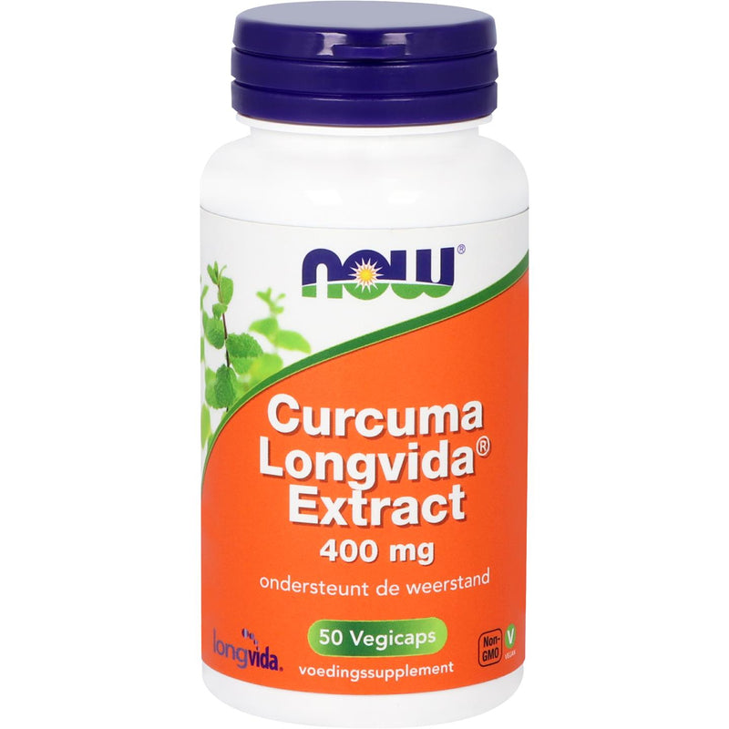 NOW Curcuma longvida extract 400 mg - 50 vcaps