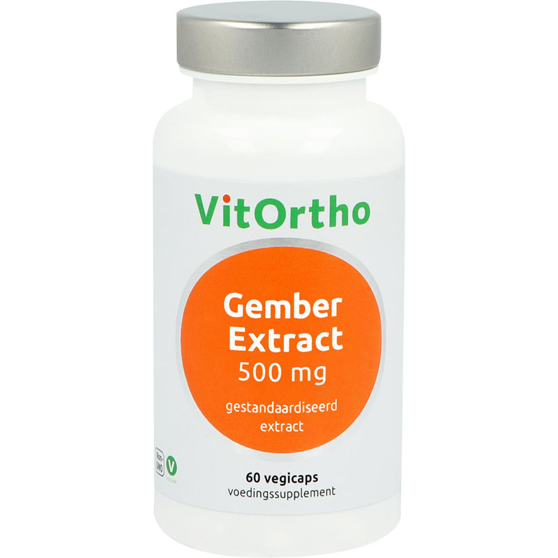 VitOrtho Gember extract 500 mg - 60 Vegetarische capsules