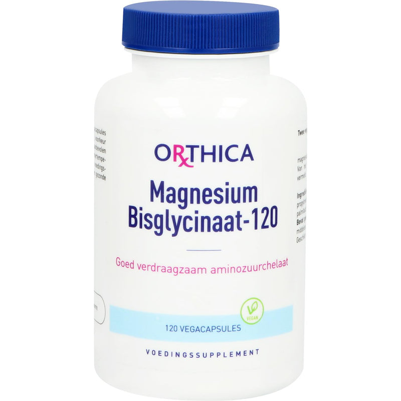 Orthica Magnesium Bisglycinaat-120 - 120 Vegetarische capsules