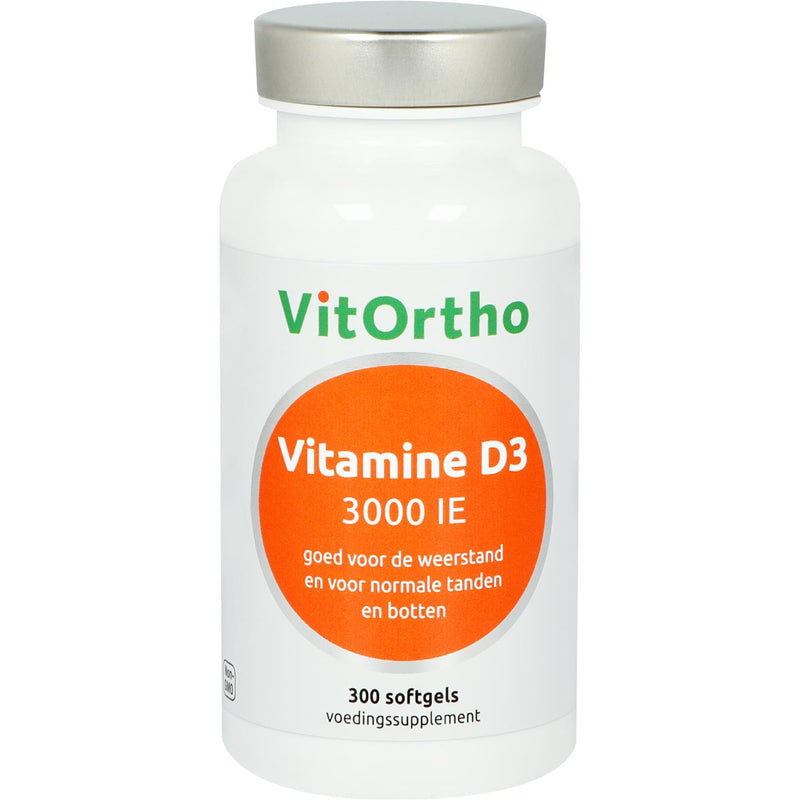 VitOrtho Vitamine D3 3000 IE - 300 Softgels