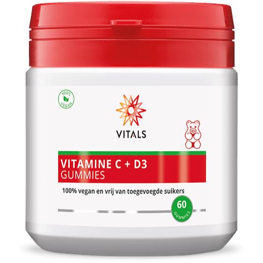 Vitals Vitamine C + D3 - 60 Stuks