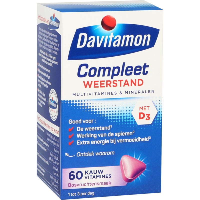 Davitamon Compleet Weerstand (bosvruchten) - 60 Tabletten