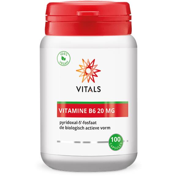 Vitals Vitamine B6 20 mg - 100 Capsules