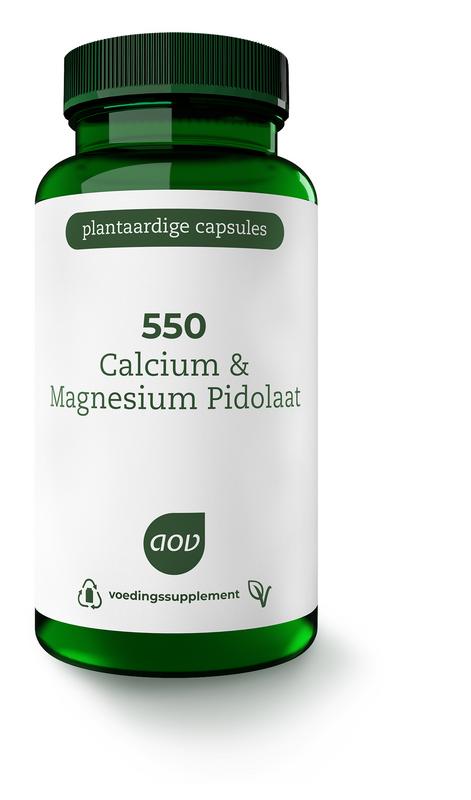 AOV 550 Calcium & Magnesium Pidolaat - 90 Vegetarische capsules