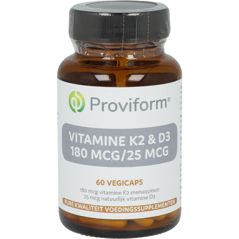 Proviform Vitamine K2 180 mcg & D3 25 mcg - 60 Vegetarische capsules