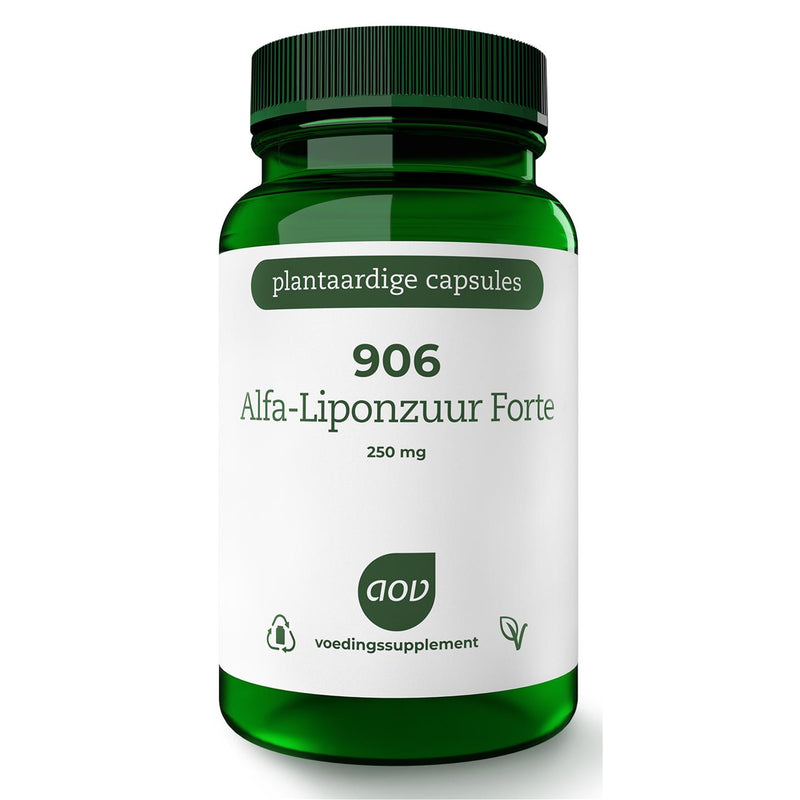 AOV 906 Alfa-Liponzuur Forte 250 mg - 60 Vegetarische capsules