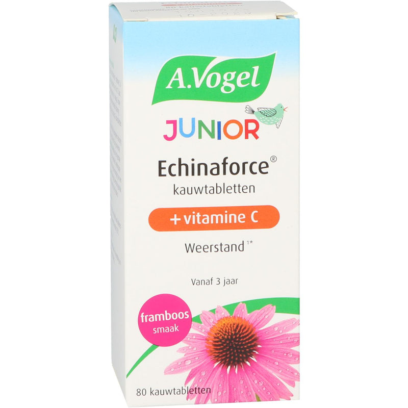 A.Vogel Echinaforce Junior + Vitamine C (framboos) - 80 kauwtabletten