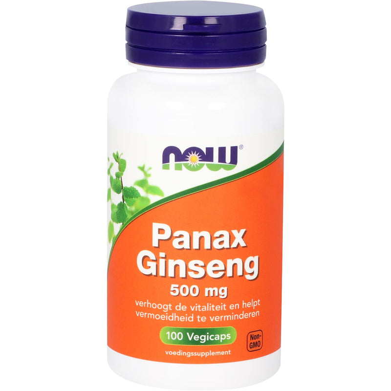 NOW  Panax ginseng 500 mg - 100 Vegetarische capsules