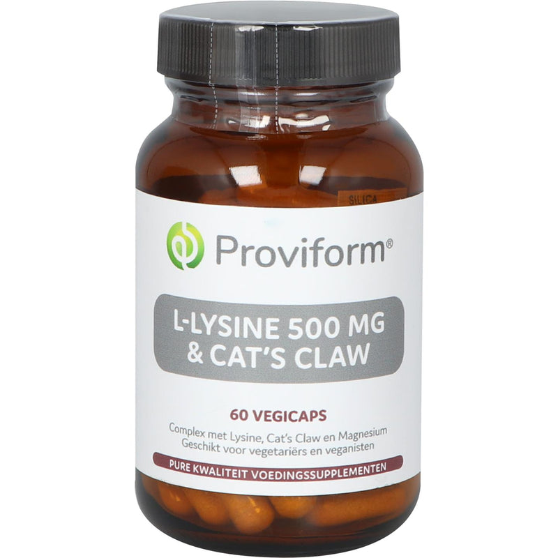 Proviform L-Lysine 500 mg & Cat's claw - 60 Vegetarische capsules