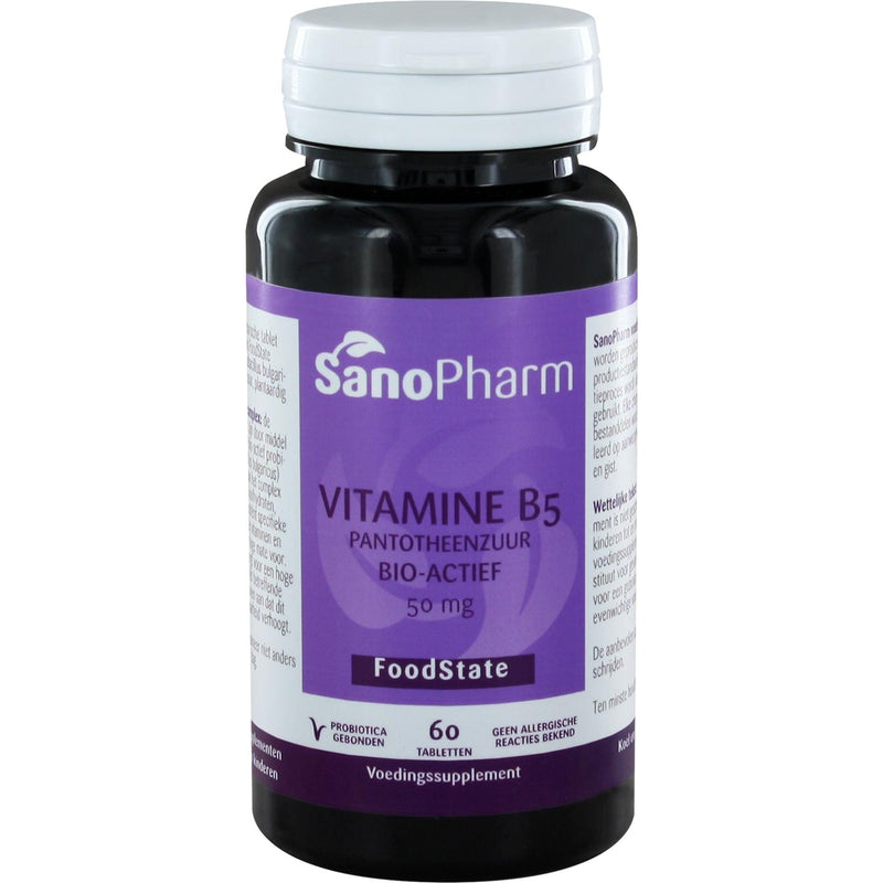 SanoPharm Vitamine B5 100 mg - 60 tabletten