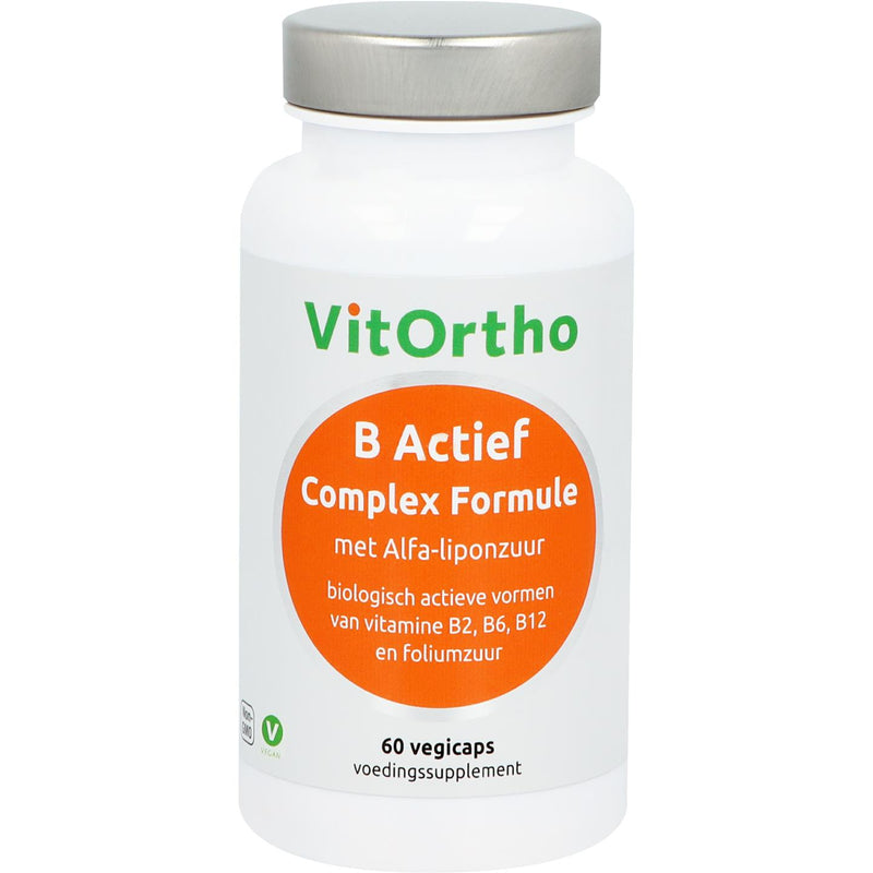 VitOrtho B Actief complex Formule met Alfa-Liponzuur - 60 Vegetarische capsules