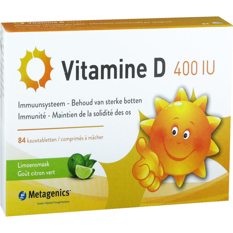 Metagenics Vitamine D 400 IE - 84 Kauwtabletten