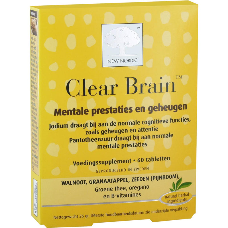 New Nordic Clear Brain - 60 tabletten