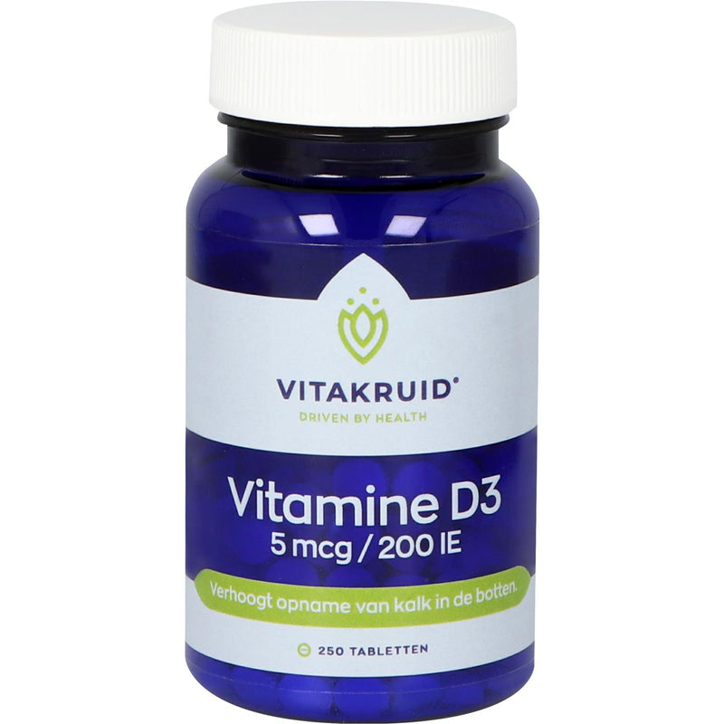 VitaKruid Vitamine D3 5 mcg - 250 Tabletten