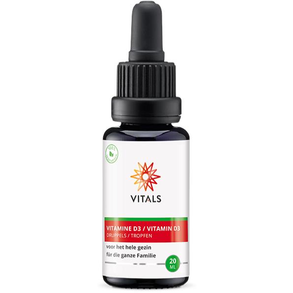 Vitals Vitamine D3 druppels - 20 Milliliter