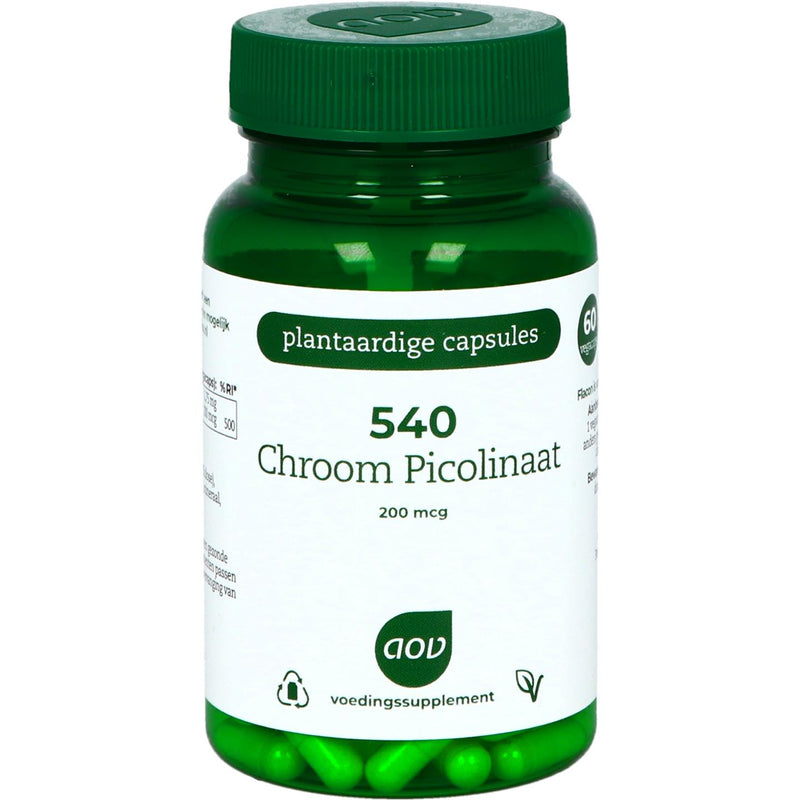 AOV 540 Chroom Picolinaat 200 mcg - 60 Vegetarische capsules