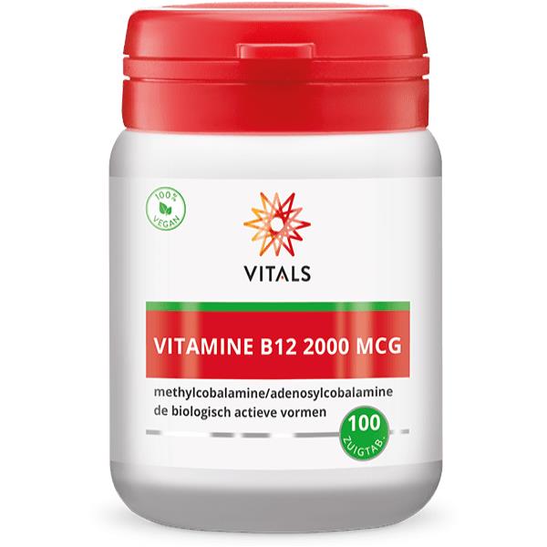 Vitals Vitamine B12 2000 mcg - 100 Zuigtabletten