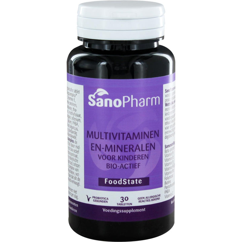 SanoPharm Multivitaminen en Mineralen voor kinderen - 30 tabletten